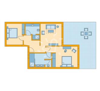 Zimmerskizze Ierapetra Suite Superior Sea View