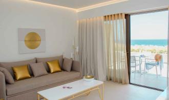 Ierapetra Suite Superior Sea View Wohnzimmer