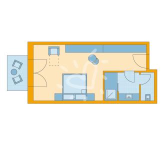 Zimmerskizze Fleesensee Double Room Deluxe