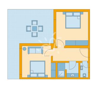 Zimmerskizze Ierapetra Family Room Economy