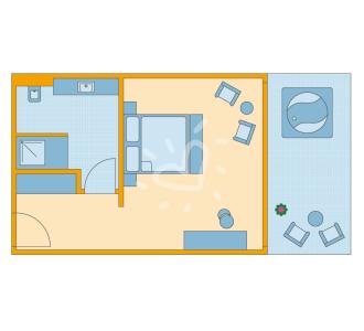 Doppelzimmer Superior mit Meerblick