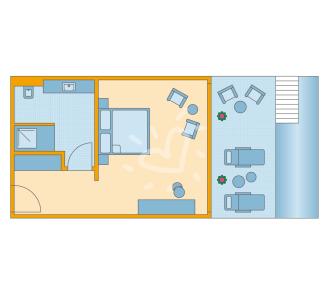 Swim-up Doppelzimmer