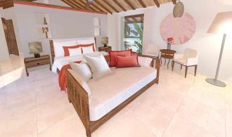Maldives Beach Villa Superior Sea View Schlafen