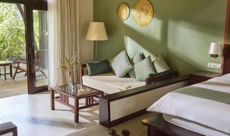 Maldives Villa Economy Schlafzimmer