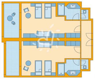 Familien-/Doppelzimmer