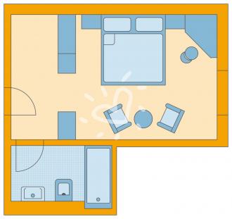 Economy-Doppelzimmer